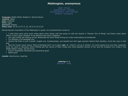 reviews/mabinogion-davies screenshot