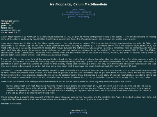 reviews/na-fiobhaich screenshot