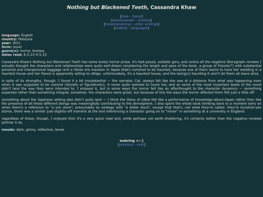 reviews/nothing-but-blackened-teeth screenshot