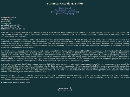 reviews/patternist-survivor screenshot