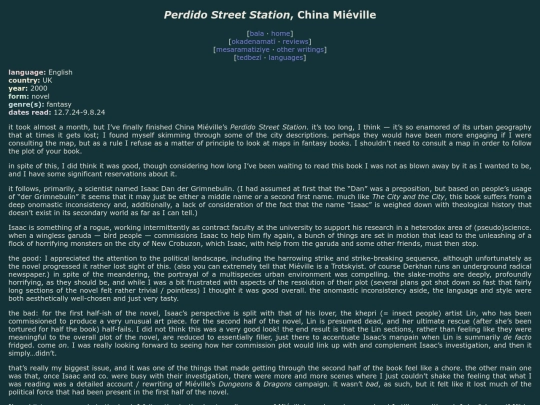 reviews/perdido-street-station screenshot