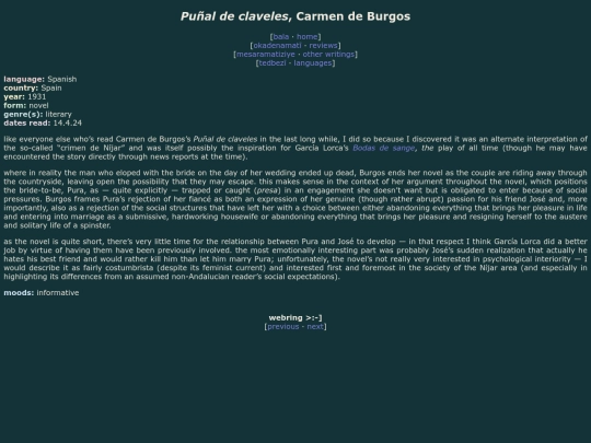reviews/punal-de-claveles screenshot