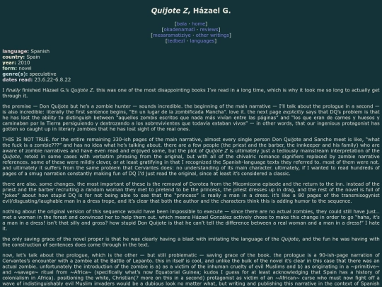 reviews/quijote-z screenshot