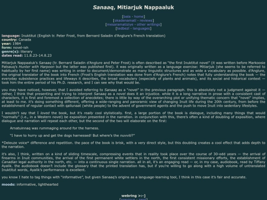reviews/sanaaq screenshot