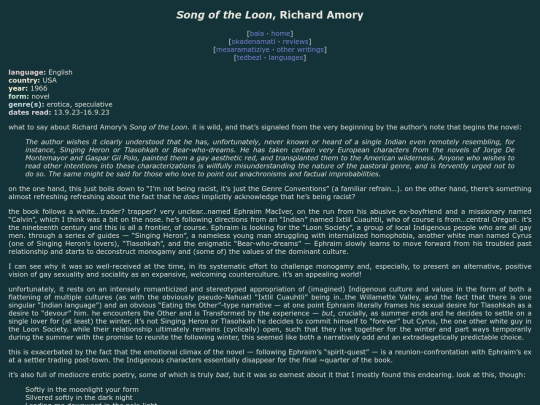reviews/song-of-the-loon screenshot