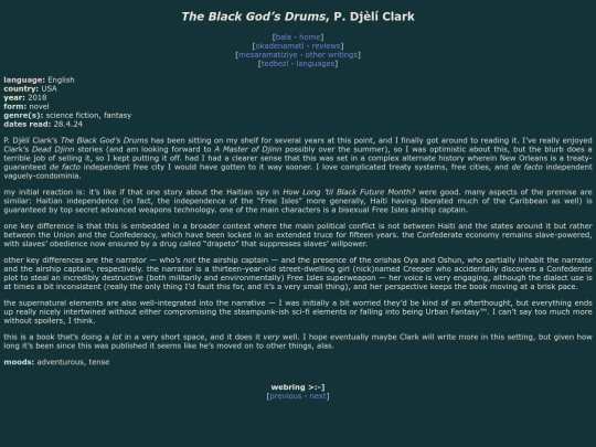 reviews/the-black-gods-drums screenshot