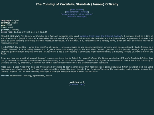 reviews/the-coming-of-cuculain screenshot
