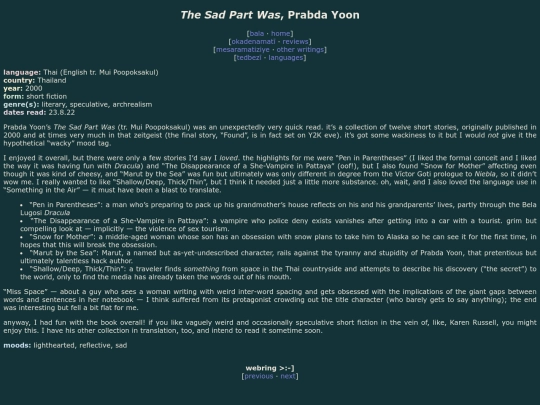 reviews/the-sad-part-was screenshot