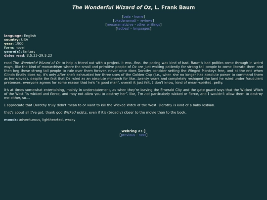 reviews/the-wonderful-wizard-of-oz screenshot