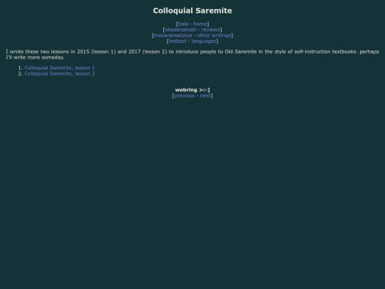 saremite/old-saremite/lessons screenshot