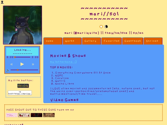favorites screenshot