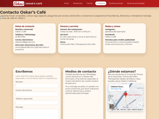 contacto screenshot