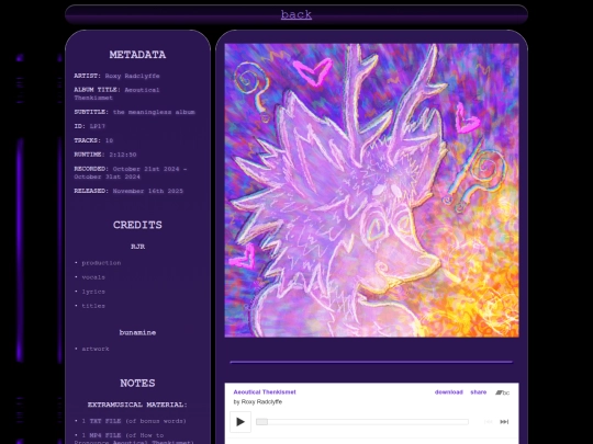 music/roxyradclyffe/AeouticalThenkismet screenshot