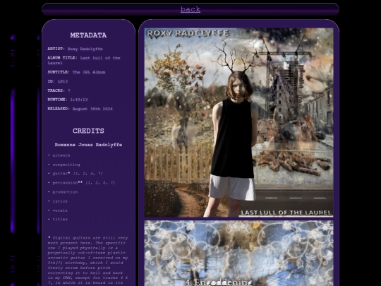 music/roxyradclyffe/LastLullLaurel screenshot