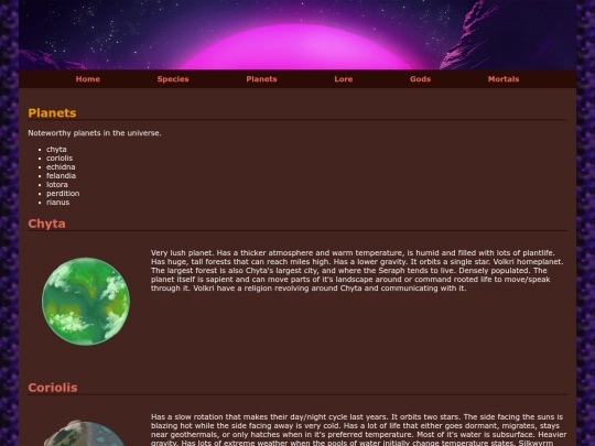 planets screenshot