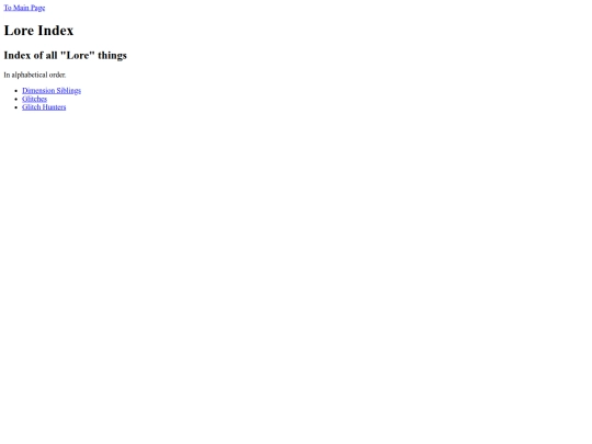 lore screenshot