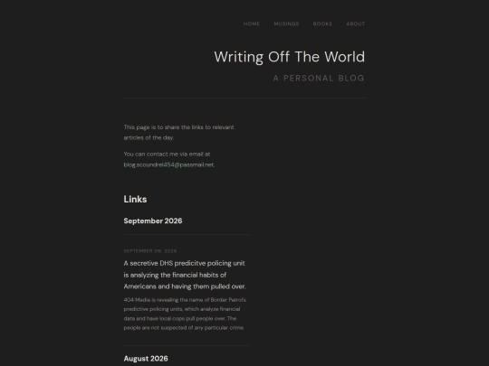 links screenshot