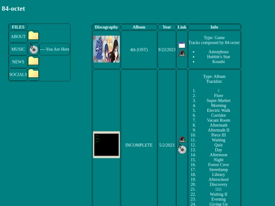 Music screenshot