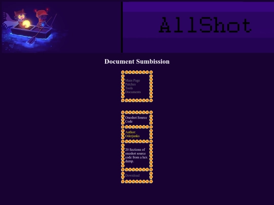 Documents/Oneshot Source Code screenshot