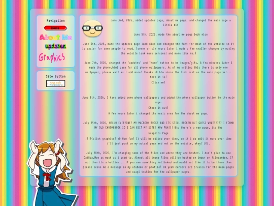 updates screenshot