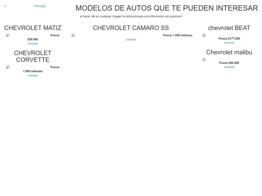 pagina/menu screenshot