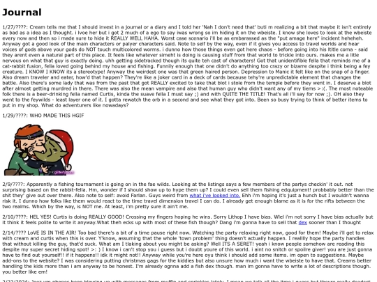 journal screenshot