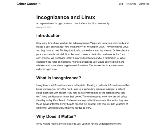 blog/incognizance-and-linux screenshot