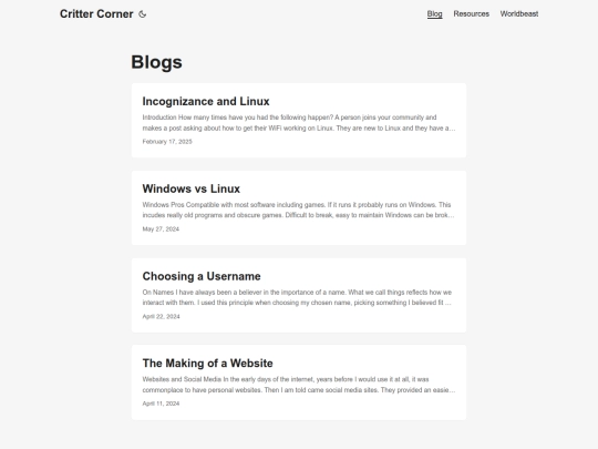 blog screenshot