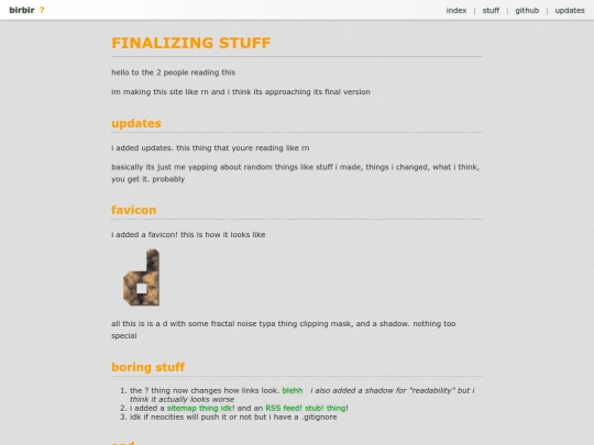 updates/finalizing-stuff screenshot