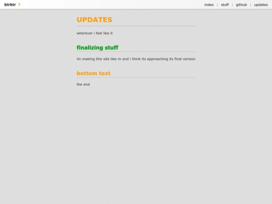updates screenshot