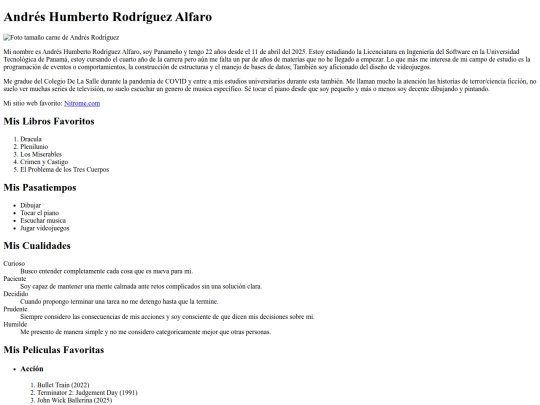 MiBiografia_ARodríguez screenshot