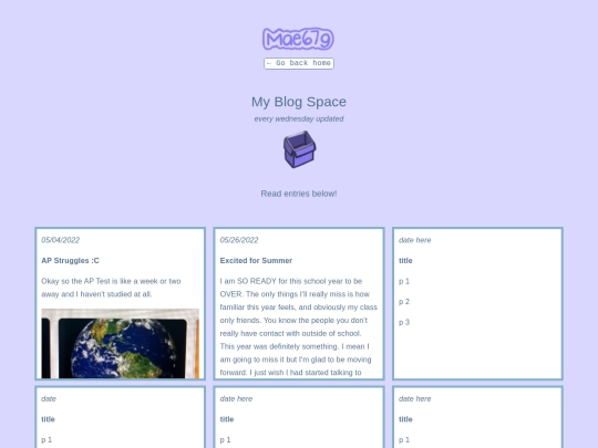 blog screenshot
