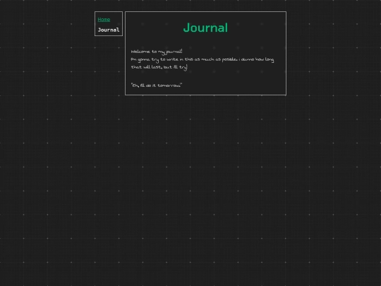 Journal screenshot