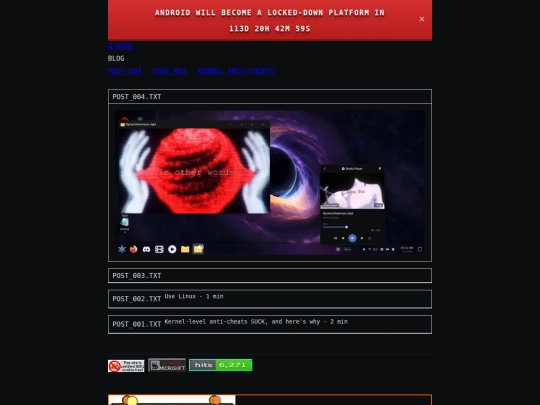 blog screenshot