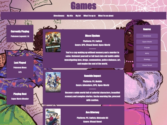 Recs/Games screenshot