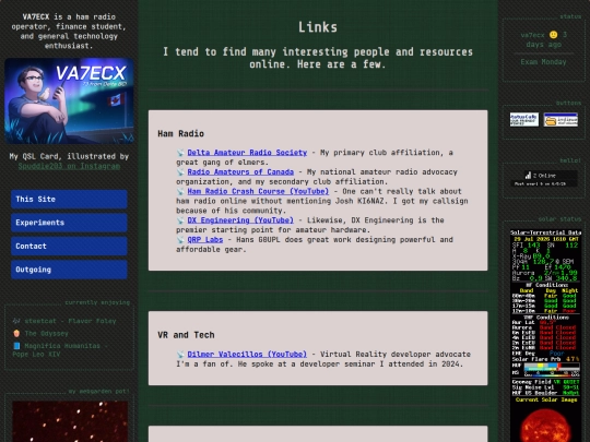 links screenshot