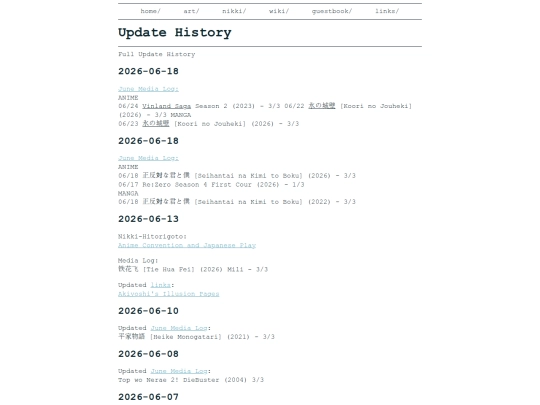 wiki/UpdateHistory screenshot