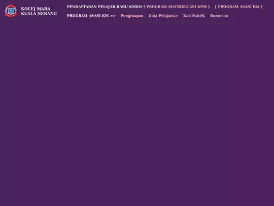 ses/adminreg/linkasasi screenshot