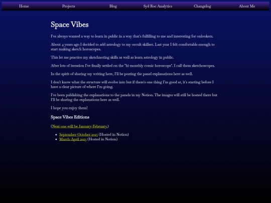 projects/spacevibes/spacevibes-index screenshot