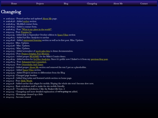 rsr_changelog screenshot