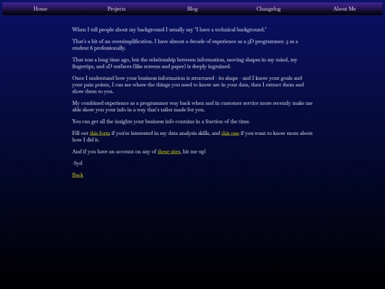 sydrocanalytics/about screenshot