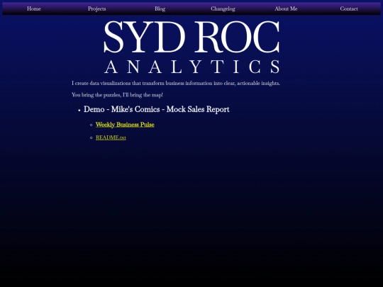 sydrocanalytics screenshot