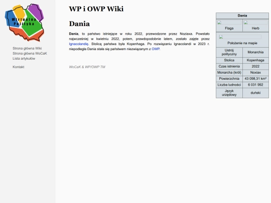wiki/Dania screenshot
