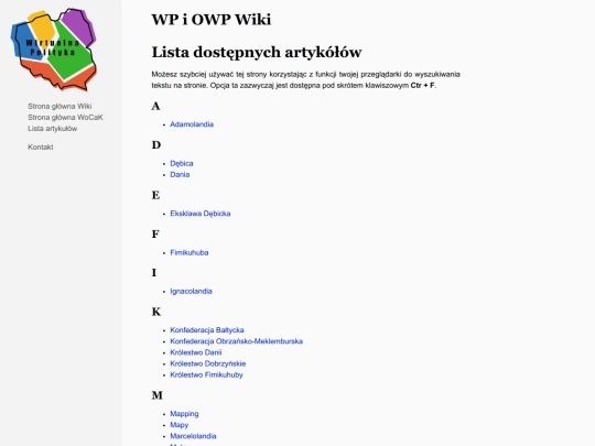 wiki/list screenshot