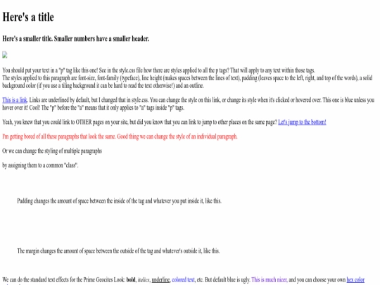 index screenshot