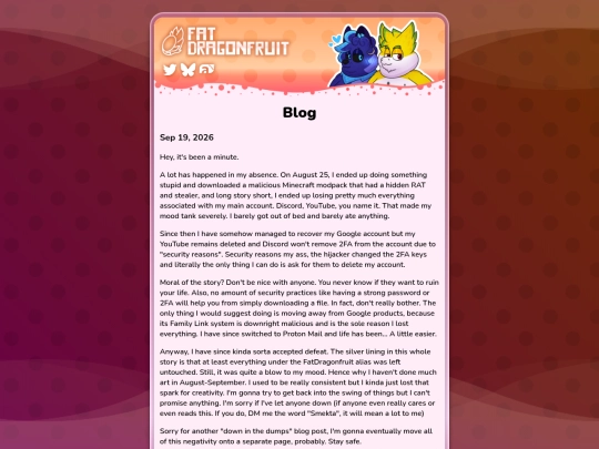 blog screenshot