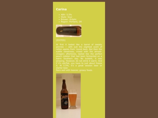bb/beer/carina screenshot