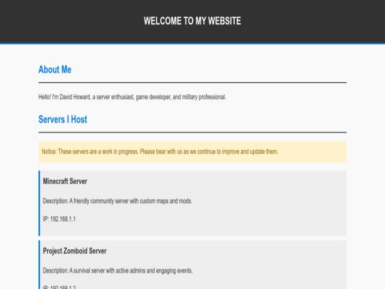 index screenshot