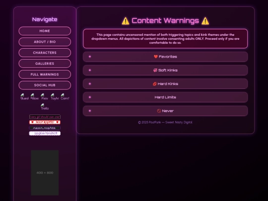 warnings screenshot