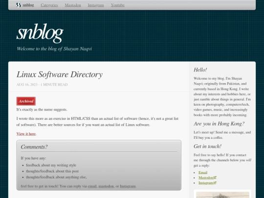 projects/004-linux-software-directory screenshot